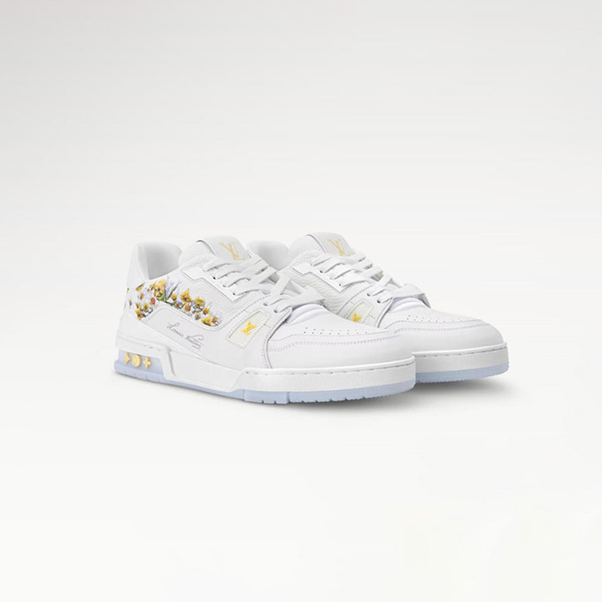 lv louis vuitton trainer floral sneaker